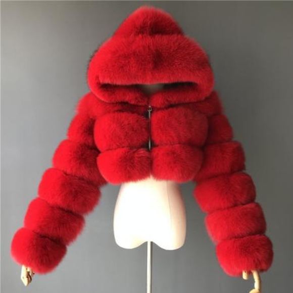 Synthetic fur teddy coat •size small - Picture 2 of 2